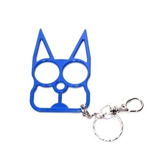 Blue Kitty Cat Ear Self Defense Keychain Bottle Opener🔑🐱